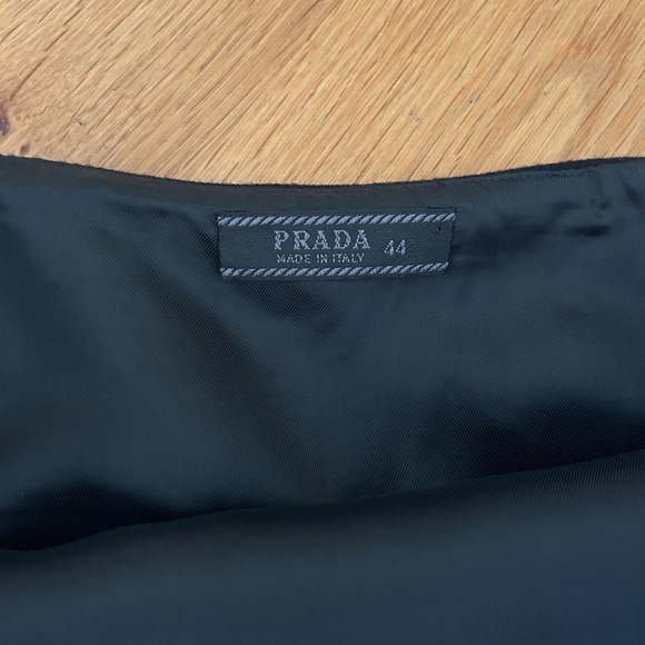 Prada Skirt Black Wool Size 42EU 6US Made in Italy - Picture 3 of 7